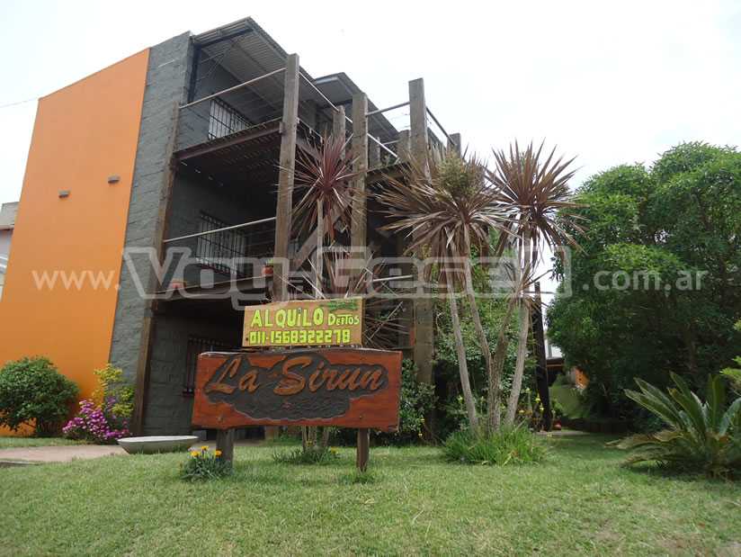 Alquilo Departamentos La Sirun en Villa Gesell zona  a 160 Mts de la Playa 