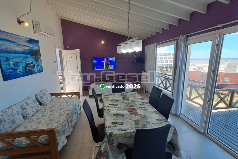 Alquilo Departamento Contra Viento y Marea 8 en Villa Gesell zona Sur a 20 mts de la Playa 