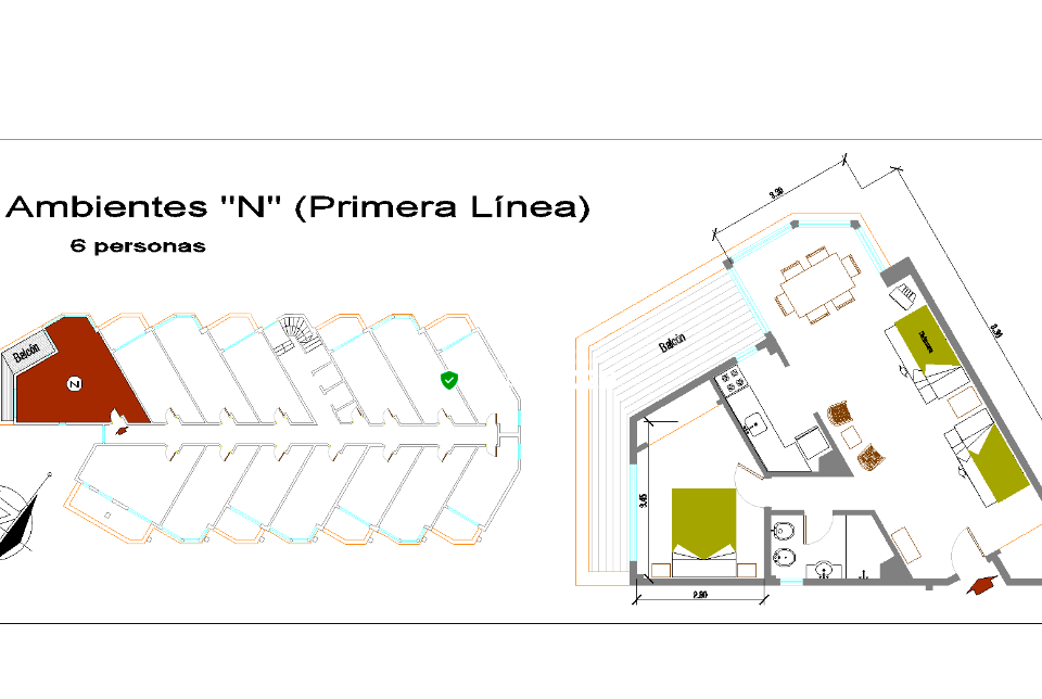 Alquilo Departamento Marbella Playa en Villa Gesell zona Centro Comercial a 20 mts de la Playa