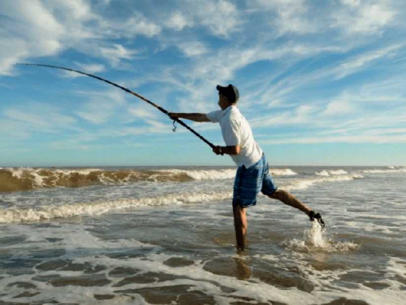Deportes Pesca en el mar en Villa Gesell zona  Lanzamiento